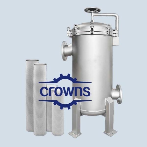 Buy Large flow 0.22 micron Pleated filter RO Front security filter stainless steel 304 cartridge filter housing at wholesale prices