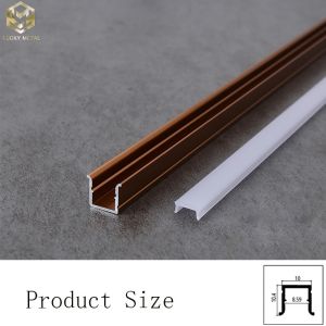 2m Aluminium Led Strip Channel Profile U Shaped OEM