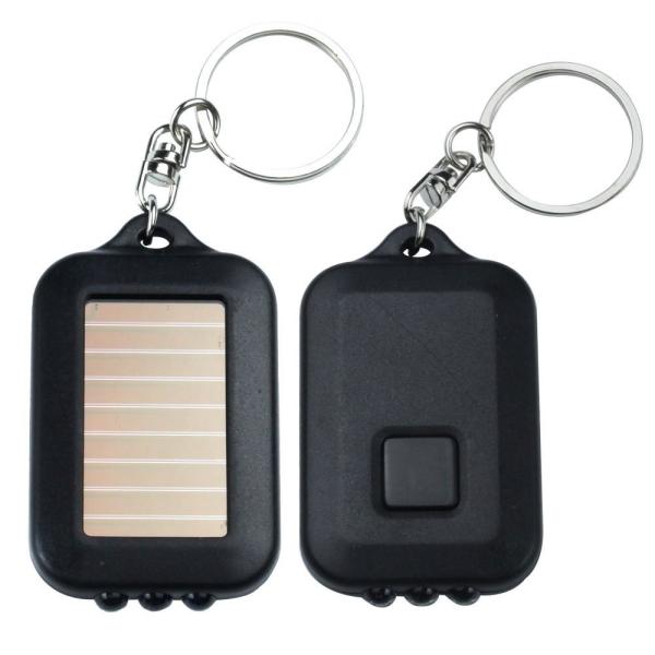 Buy Mini Solar LED Emergency Flashlight , High Powered Flashlight With Keychain at wholesale prices