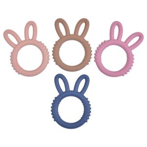 Quality EN1400 Silicone Baby Teether Relieve Pain And Itching Clean Tongue for sale