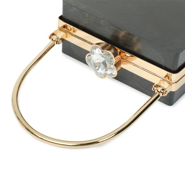 ODM OEM Clamshell Clutch Frames Box Wearproof Rose Gold For Luggage Wallet