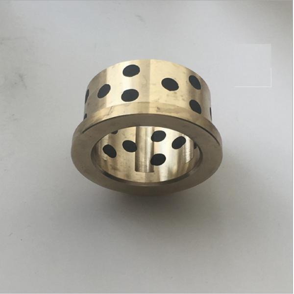 Buy Gold Graphite Plugged Bushings , Phosphor Bronze Bearings CuSn6Zn6Pb3 Material at wholesale prices
