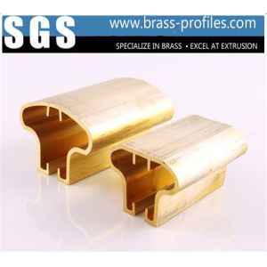 HPB59-1 Brass Extrusion Handrailing Profiles Design Stair Armrest