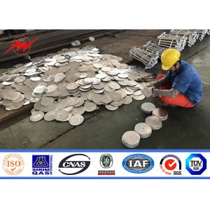 High Strength Polygon Galvanized Steel Pole 33kv 110kv 132kv 230kv 380kv 400kv