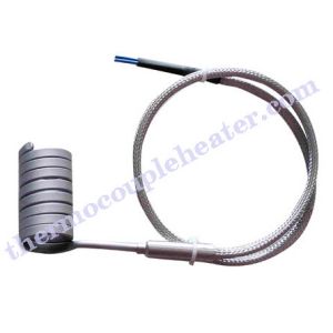 Stainless Steel 304 Coil Heaters , 100W Tangential Electric Heating Element