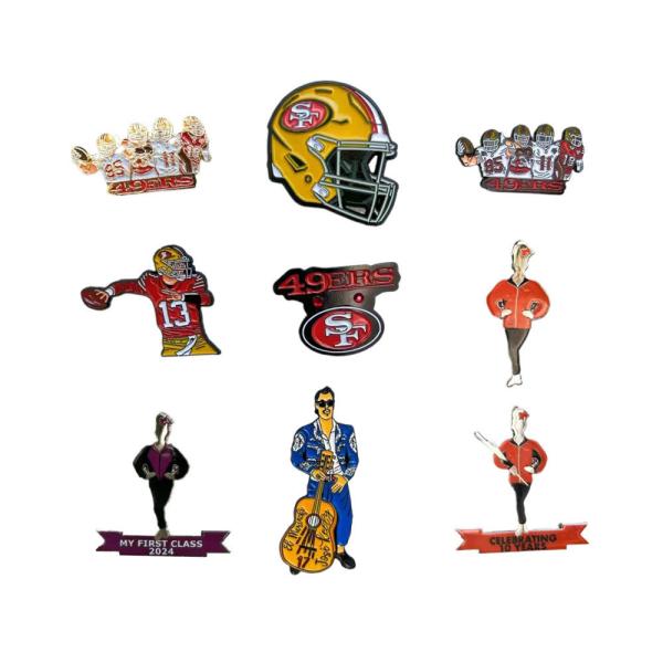 Gravure Printing Custom Made Enamel Pins Laser Engraving Funny Enamel Pins