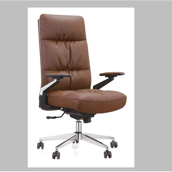 Buy high-back executive office chair PU leather chair with wheel at wholesale prices