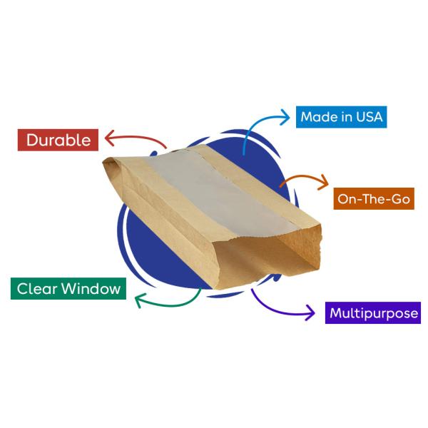 MT Products B079XZDFWL bread bags for homemade bread brown paper bags sourdough bread bags