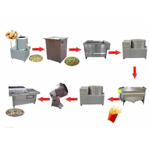 Buy Semi-Automatic 30kgh French Fries Production Line at wholesale prices