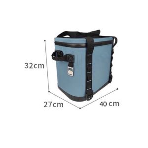 Custom Outdoor Cooler Box 20L Light Grey TPU Insulated Cooler Bag 40x27x32CM