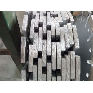 U Slot 210mm Tuck Point Diamond Blades With Decoration Hole Silver color