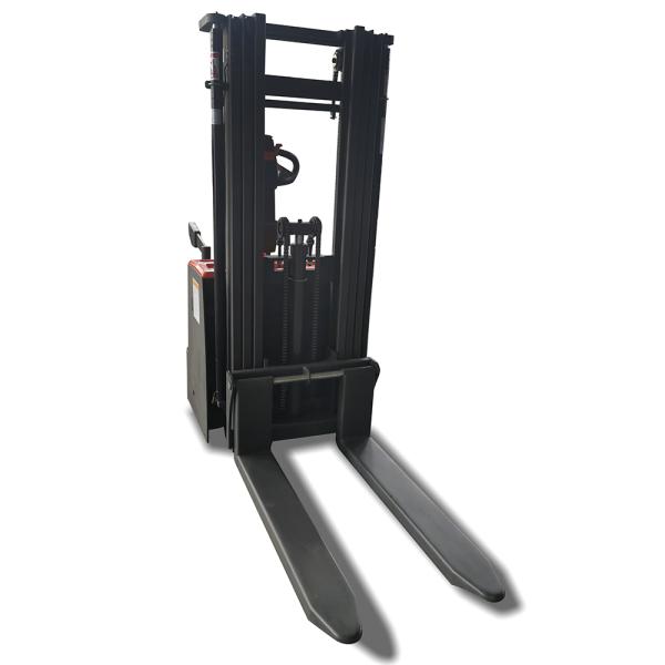 Free lift 1ton 1.5ton 2ton load 3meter 4meter height electric container stacker with lithium battery price