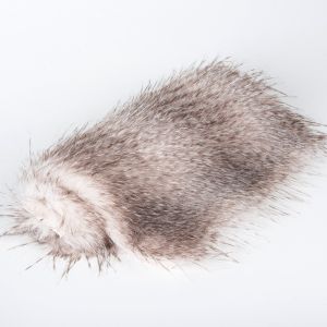 1100g/m Knitted Backing Faux Fur Fabric for Ladies Vest Luxury Long Pile