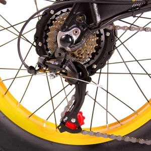 EU STOCK Cysum X2000 Fat Tire Foldable Electric Bike 12.8ah 1000w 20*4inch