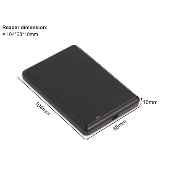 13.56 MHz Contactless RFID Card Reader Black Color For 203 Chip Tag