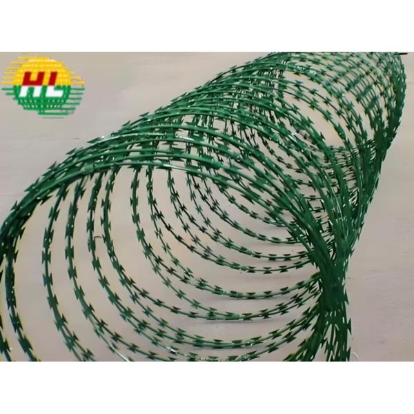 Buy High Quality PVC Razor Barbed Wire For Defense at wholesale prices
