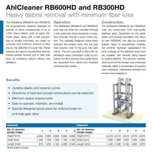 Customization Rb300 Hc Cleaner Separating Fiber and Contaminants with PA66