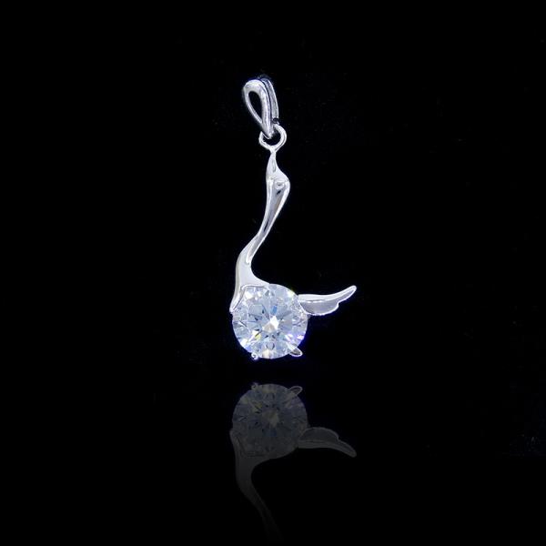 Beautiful Bucks 925 Silver Cubic Zirconia Pendant / Luxury Silver Deer Pendant