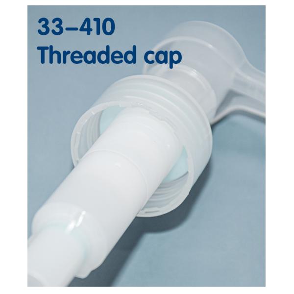 Ribbed Closure Lotion Pump Dispenser 33-410 PP Monopolymer Material