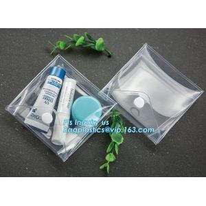 Slider zipper Clear pvc bag for package Vinyl transparent pvc bag cosmetic