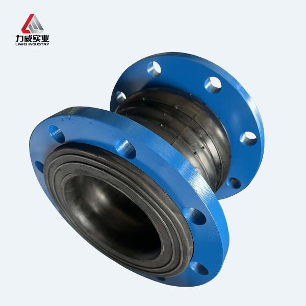 Buy 10" 12" 8 Inch Double Sphere Flexible Rubber Joint With Stainless Steel Flange Material at wholesale prices