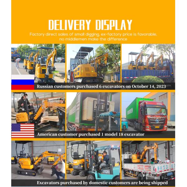 Chinese Earth Moving Machinery Towable Escavatore1ton 2ton 3ton Mini Excavator