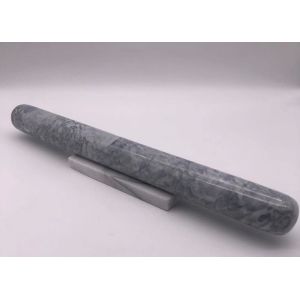 French Marble Stone Rolling Pin 39cm With Marble Base Polished