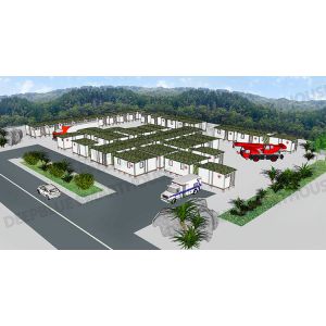 Deepblue Foldable Modular System Rapid Development Hospital Emergency Housing
