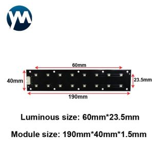 UV LED Module 48W UV Curing Lamp UV High Power Chip LED Quartz Lens