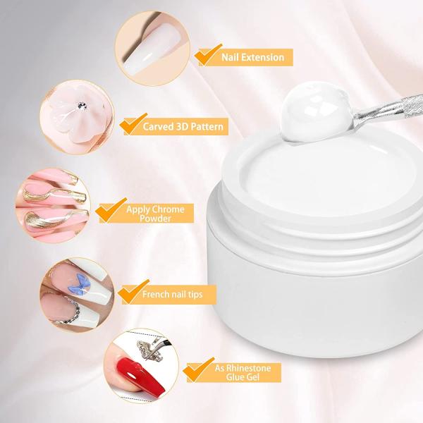 Custom Logo Polly Gel Wholesale Nail Supplies Private Label UV Poligel Nail Extension Poly Acrylic Gel