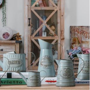 China North Europe Antique Iron Flowerpot Bucket on sale