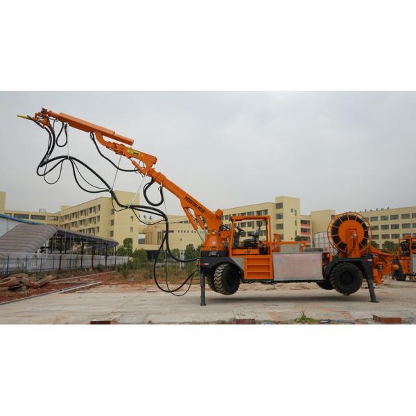 Buy Onboard Air Compressor Underground Concrete Sprayer With Rigid Chassis at wholesale prices