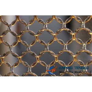 Stainless Steel Ring Mesh Curtain Used in New Building Decoration Mesh