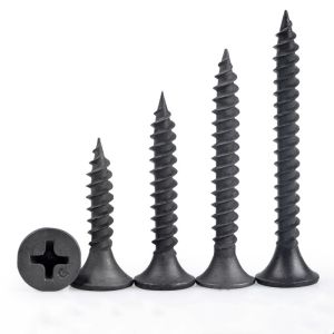 Black Phosphated Flat Head Drywall Screws DIN18182-2 for Effortless Installation