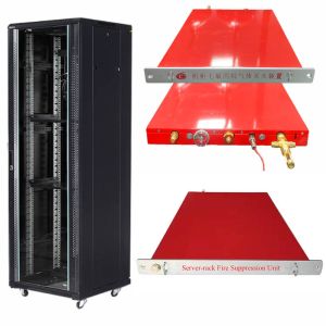 China Red FK-5-1-12 Rack Fire Suppressor High Durability 1U Capacity Xingjin Unit Easy Installation on sale
