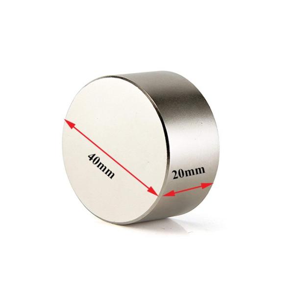 Nickel-Coating N52 Neodymium Disc Magnet with ±3% Tolerance and Customized Strength