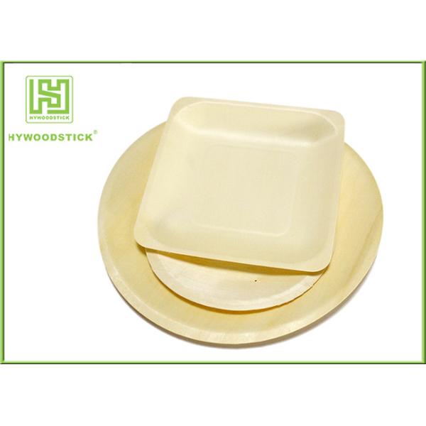 Buy High End Disposable Wooden Plates Camping Dinnerware Sets Smooth Surface at wholesale prices