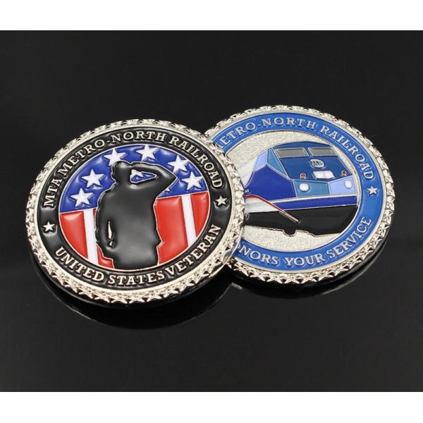 Customized zinc alloy die casting American souvenir medal promotional activities paint logo pictures Yiwu wholesale