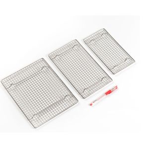 304 Stainless Steel BBQ Grill Mesh 165-550mm Round High Temp Resistant