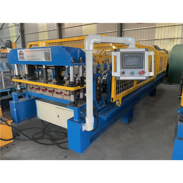 7 rib trapezoidal roofing sheet roll forming machine