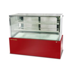Floor Standing Refrigerated Cake Display Cabinet High Humidity Square Glass Cake