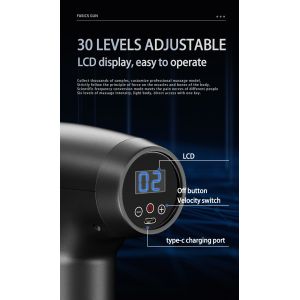 Single Head Vibration Muscle Massager ROHS Massage Gun With Removable Battery