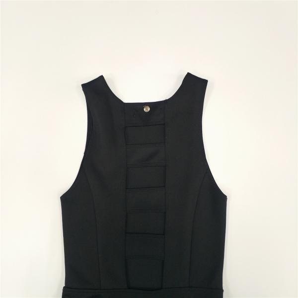 Girls Party Wear Dresses Red Sleeveless Summer Dresses with Back Hollowed-Out Design