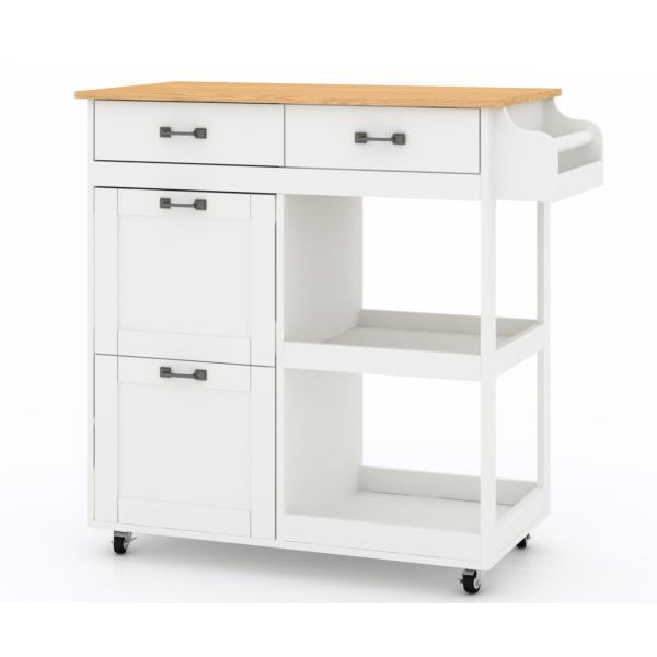 Buy OEM ODM Movable Kitchen Island with Drawers and Lighting at wholesale prices