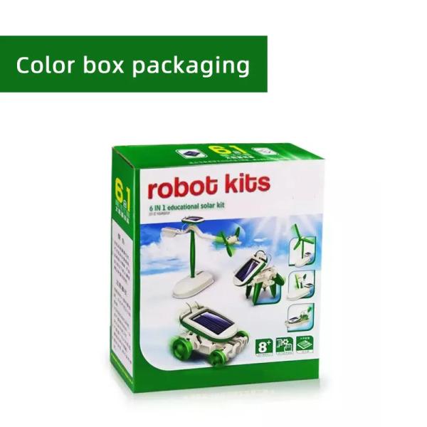Educational 6 in 1 Diy Robot Kids Toys Science Kit Toys Educative Creative Kids Toys