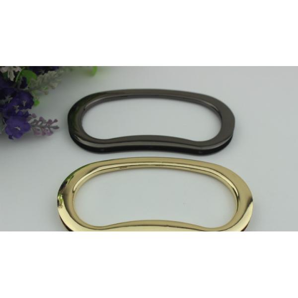 Wholesale new bag making accessories DIY zinc alloy 2 color bag metal handle