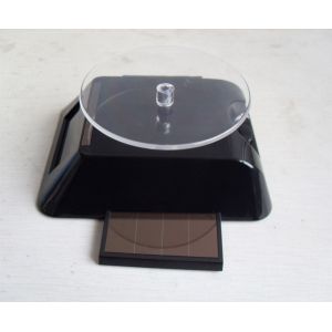 Rechtslauf / linkslauf mode ABS solar Rotary display holder with retractable