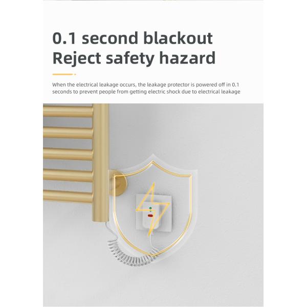 Stainless Steel 10 Bars HEATED Towel Rail Warmer Radiator for Smart Electric Water Heating