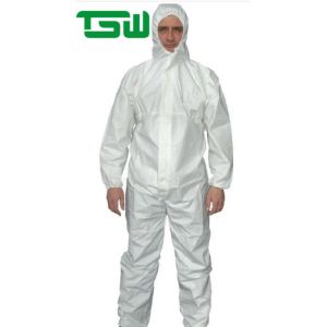 China Waterproof Insulated 75gsm Full Body Disposable Coveralls on sale