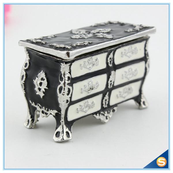 European Style Large Storage Desk Shape Trinket Box Creative Retro Jewelry Box